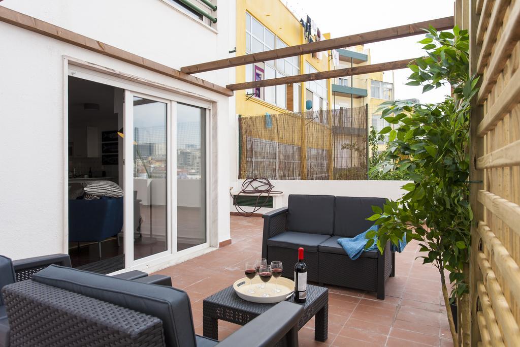 Joivy Superb 1-Bed Apt With Workspace And Terrace, Close To Avenida Da Liberdade Lisboa Kültér fotó